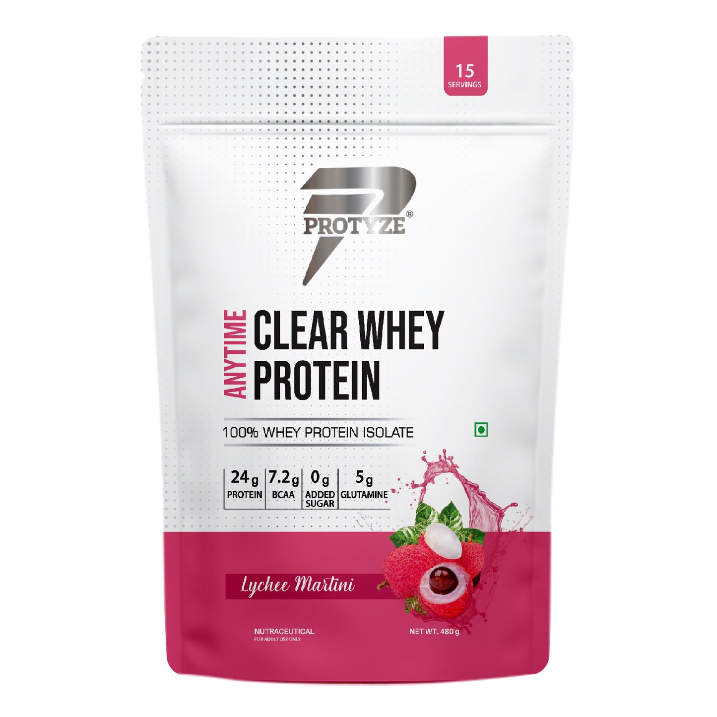 Anytime Clear Whey Protein Isolate, Lychee Martini 15 Servings