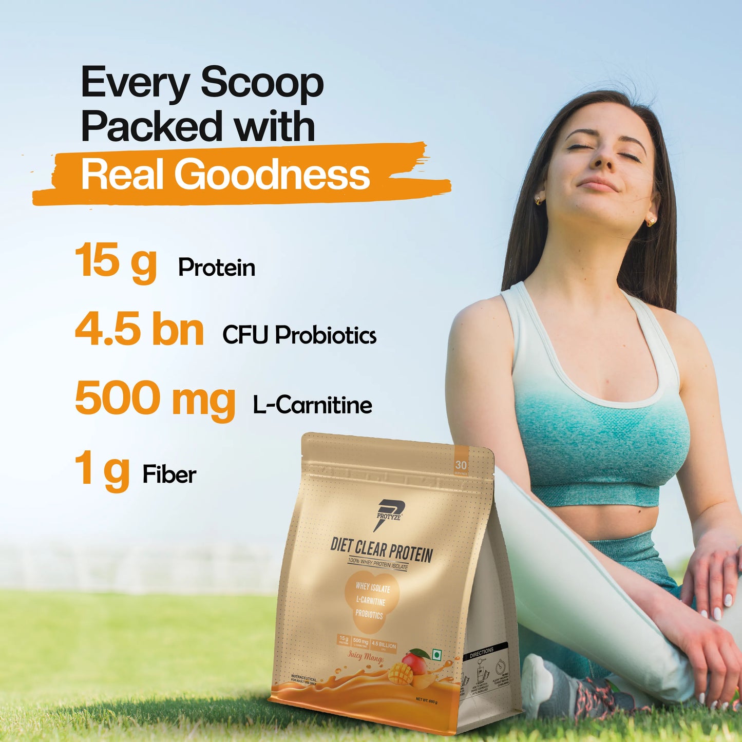 Diet Clear Protein, Juicy Mango (30 Serving Pouch)