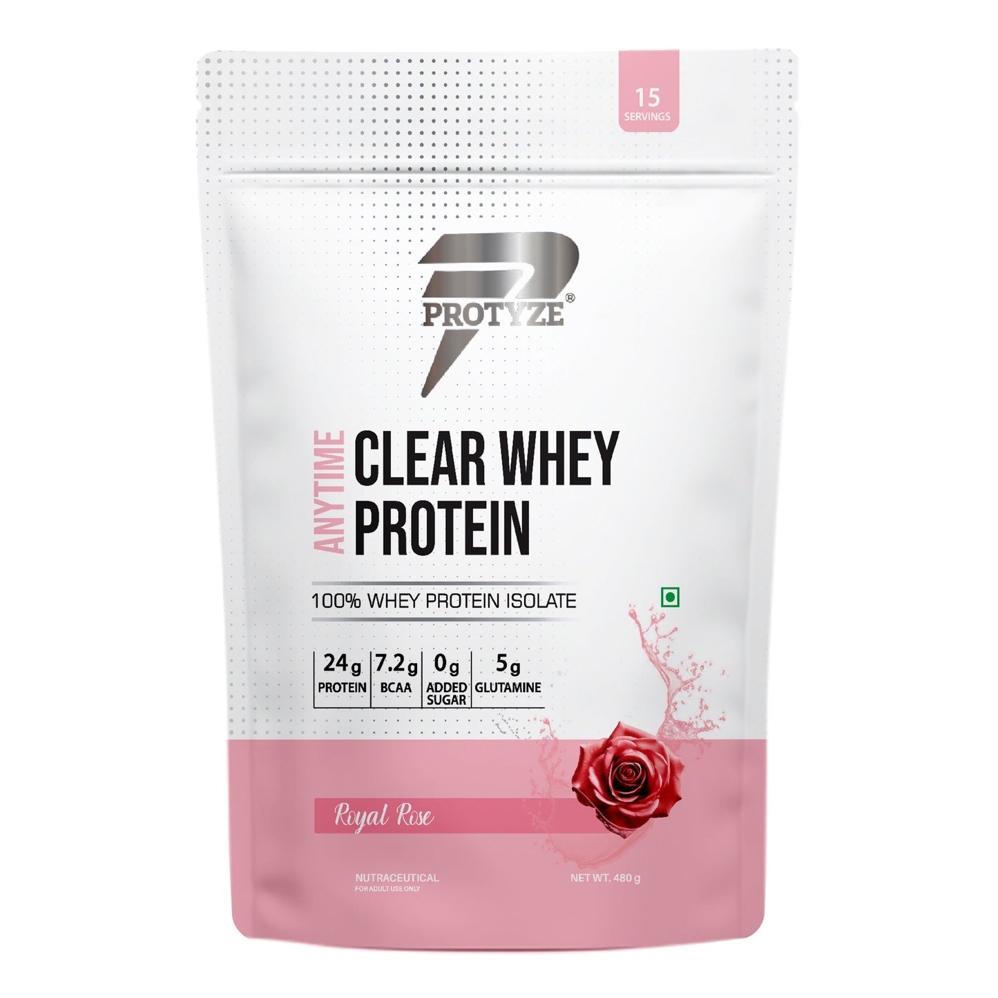 Anytime Clear Whey Protein Isolate, Royal Rose (15 Servings)