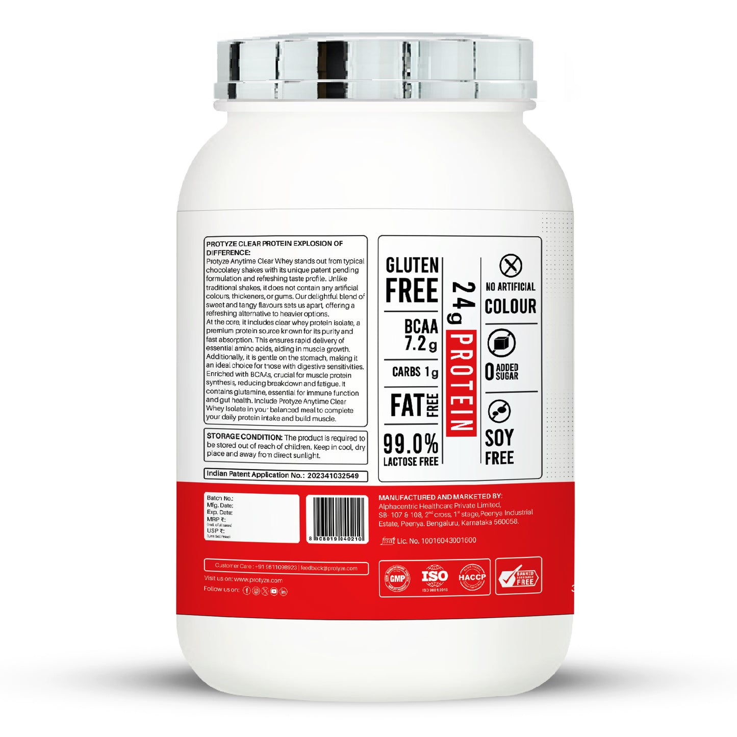 Anytime Clear Whey Protein Isolate, Strawberry Kiwi (30 Servings)