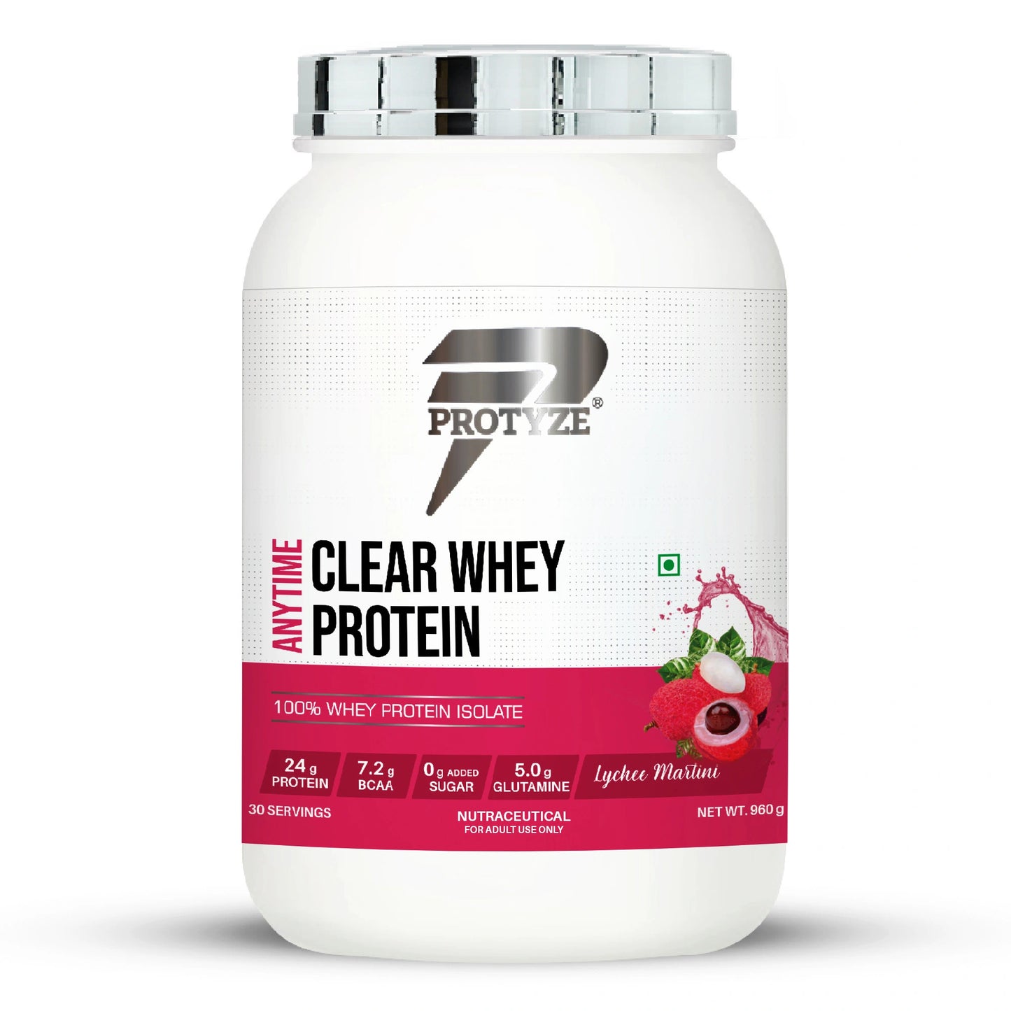 Anytime Clear Whey Protein Isolate, Lychee Martini (30 Servings)