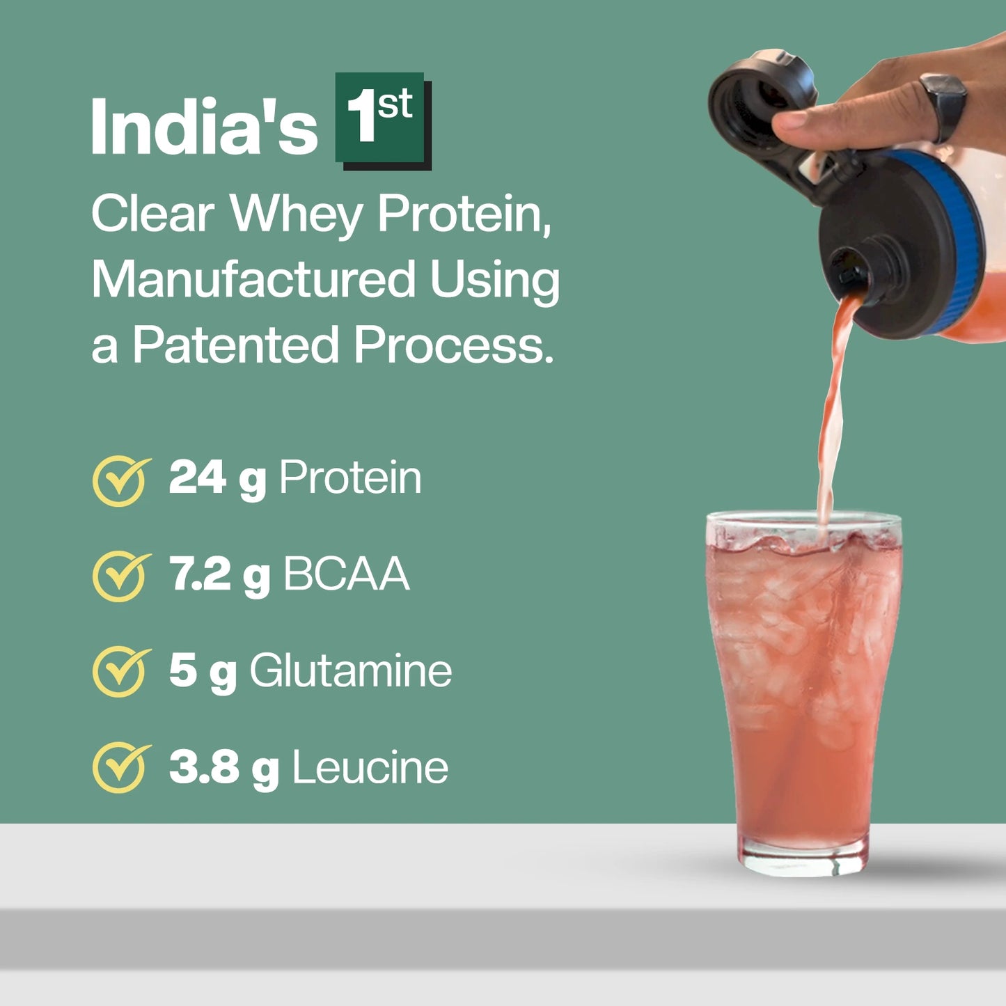 Anytime Clear Whey Protein Isolate, Pink Guava (15 Servings)
