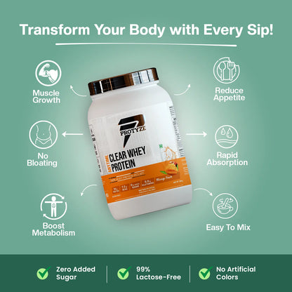 Anytime Clear Whey Protein Isolate, Mango Peach (30 Servings)