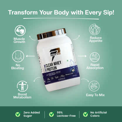 Anytime Clear Whey Protein Isolate, Blueberry Crush (30 Servings)