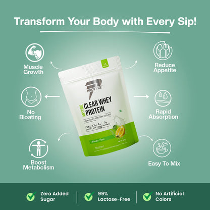 Anytime Clear Whey Protein Isolate, Nimbu Pani 15 Servings