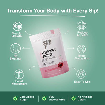 Anytime Clear Whey Protein Isolate, Royal Rose (15 Servings)