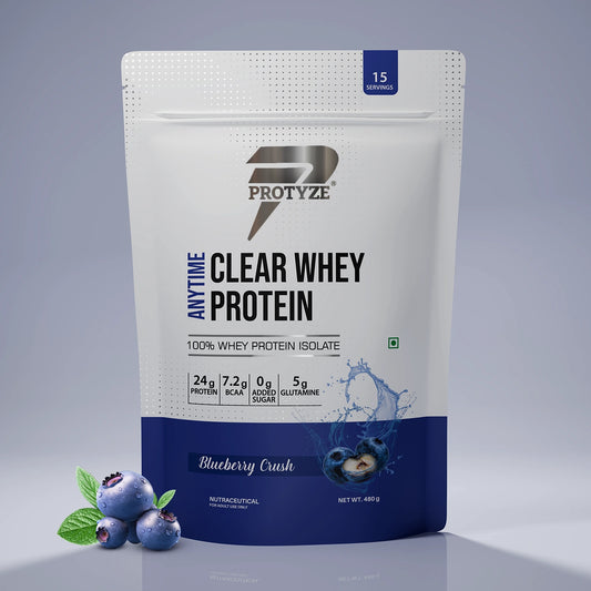 Anytime Clear Whey Protein Isolate, Blueberry Crush 15 Servings