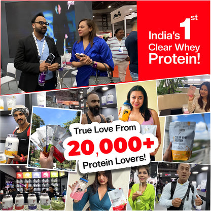 Anytime Clear Whey Protein Isolate, Mango Peach + Tritan Shaker with Breaker Ball.