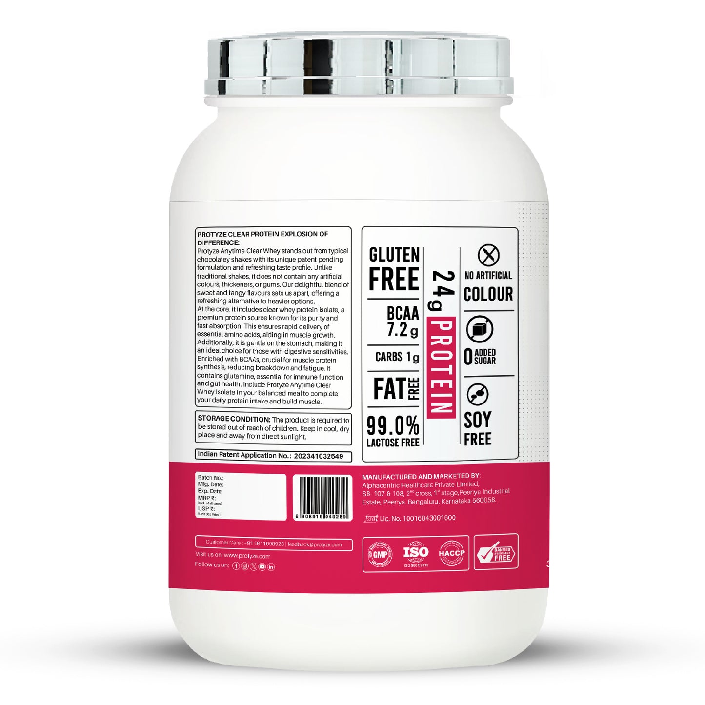 Anytime Clear Whey Protein Isolate, Lychee Martini (30 Servings)