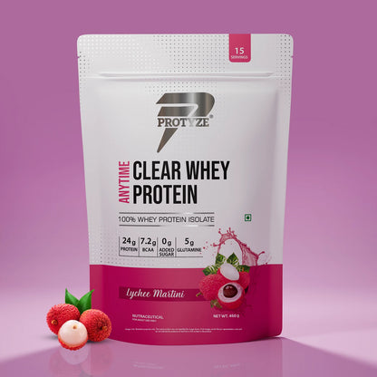 Anytime Clear Whey Protein Isolate, Lychee Martini 15 Servings