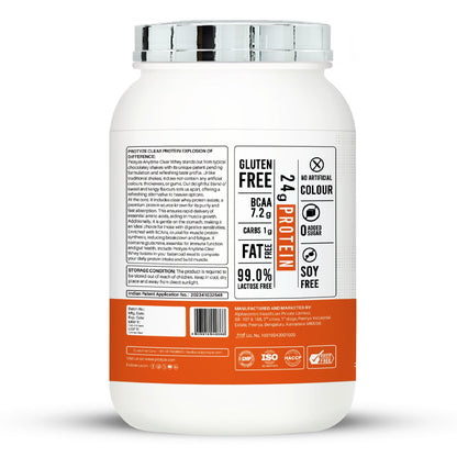 Anytime Clear Whey Protein Isolate, Orange Squash (30 Servings)