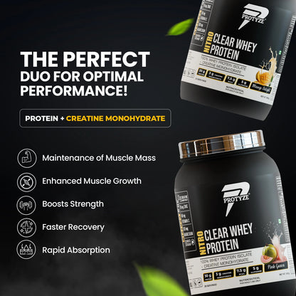 Nitro Clear Whey Protein Isolate, Pink Guava 26 Servings Jar