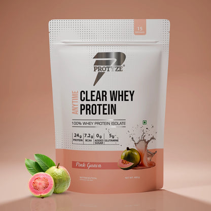 Anytime Clear Whey Protein, Pink Guava (15 Servings)
