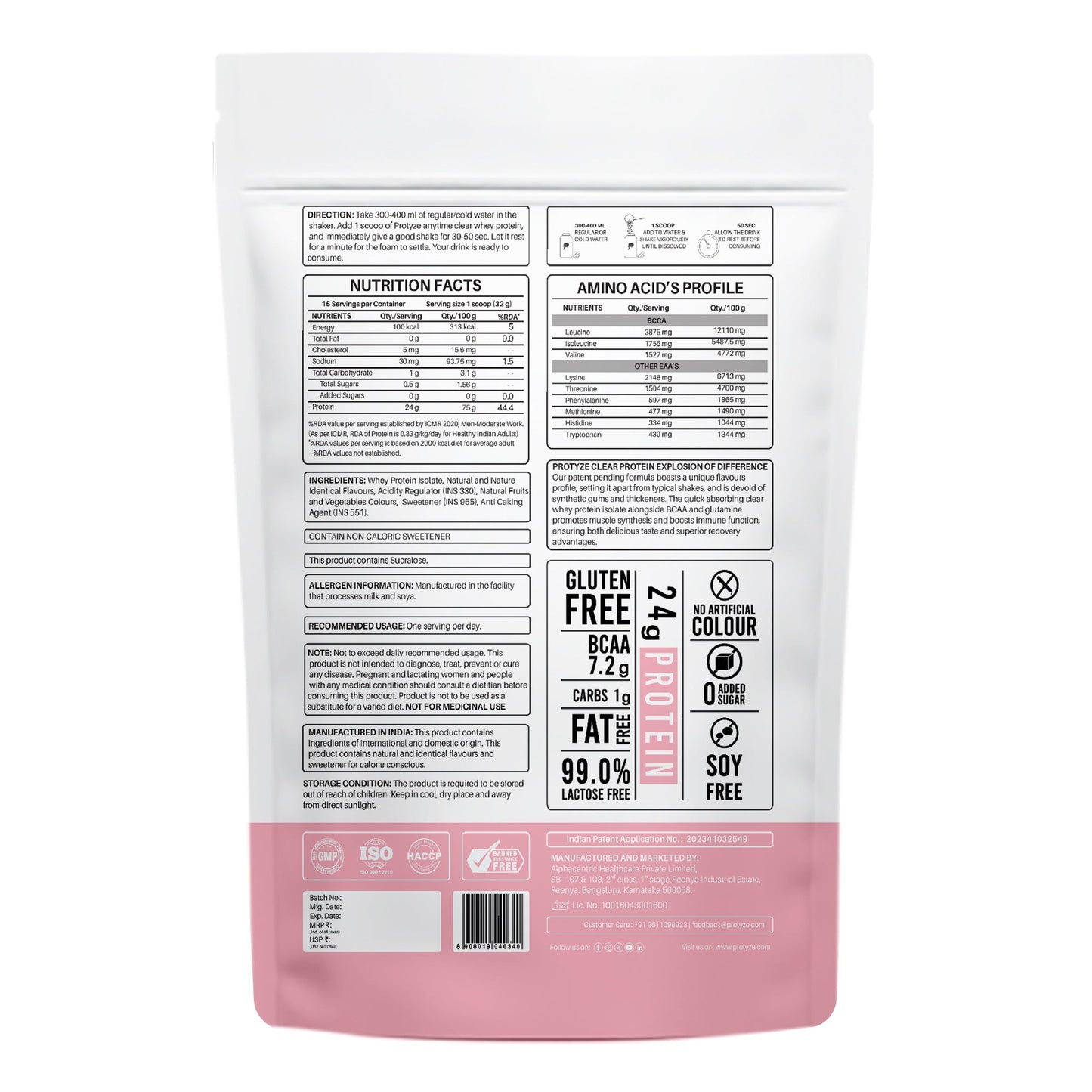 Anytime Clear Whey Protein, Royal Rose + Tritan Shaker with Breaker Ball.