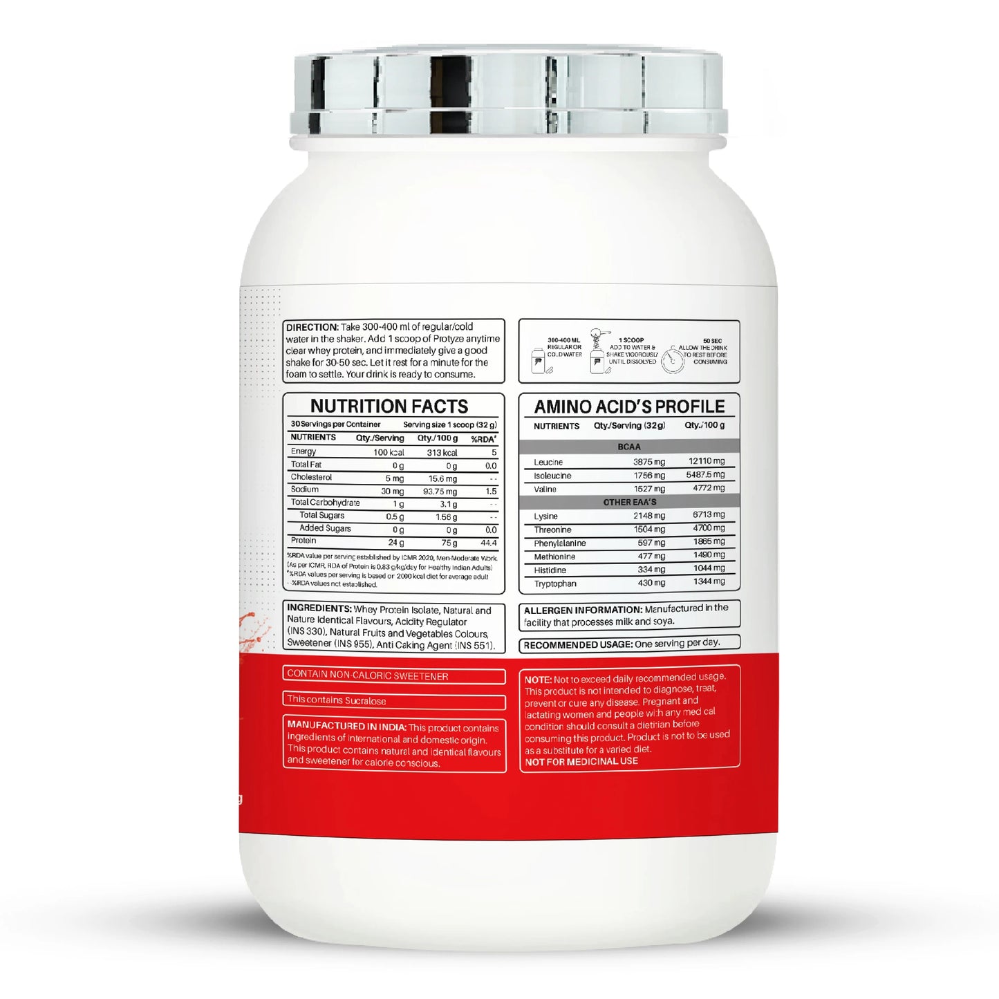 Anytime Clear Whey Protein, Strawberry Kiwi (30 Servings)