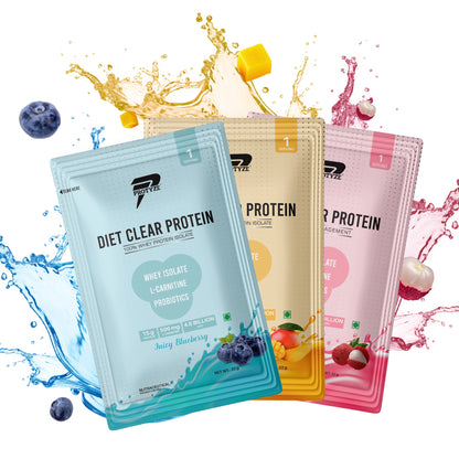 Diet Clear Protein, Assorted - Pack of 15 (Each Flavour 5 Units)