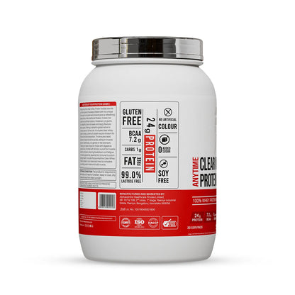 Anytime Clear Whey Protein Isolate, Strawberry Kiwi (30 Servings)