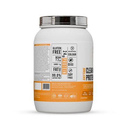 Anytime Clear Whey Protein Isolate, Mango Peach (30 Servings)