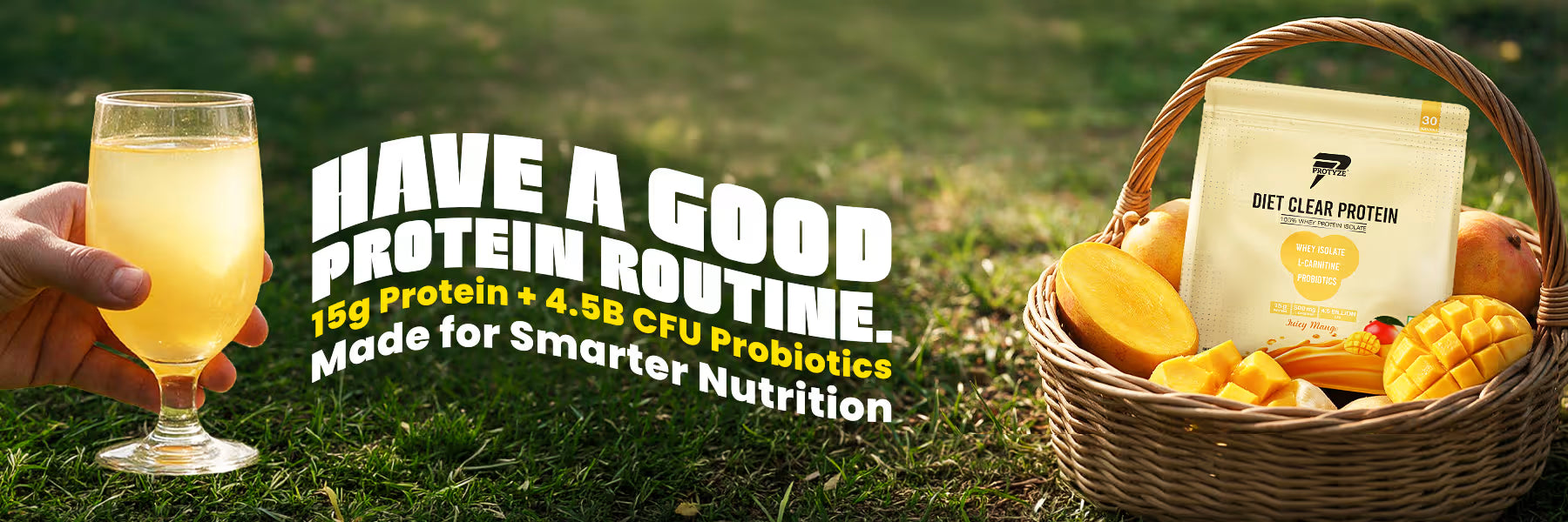 Clear protein with probiotics for your gut health