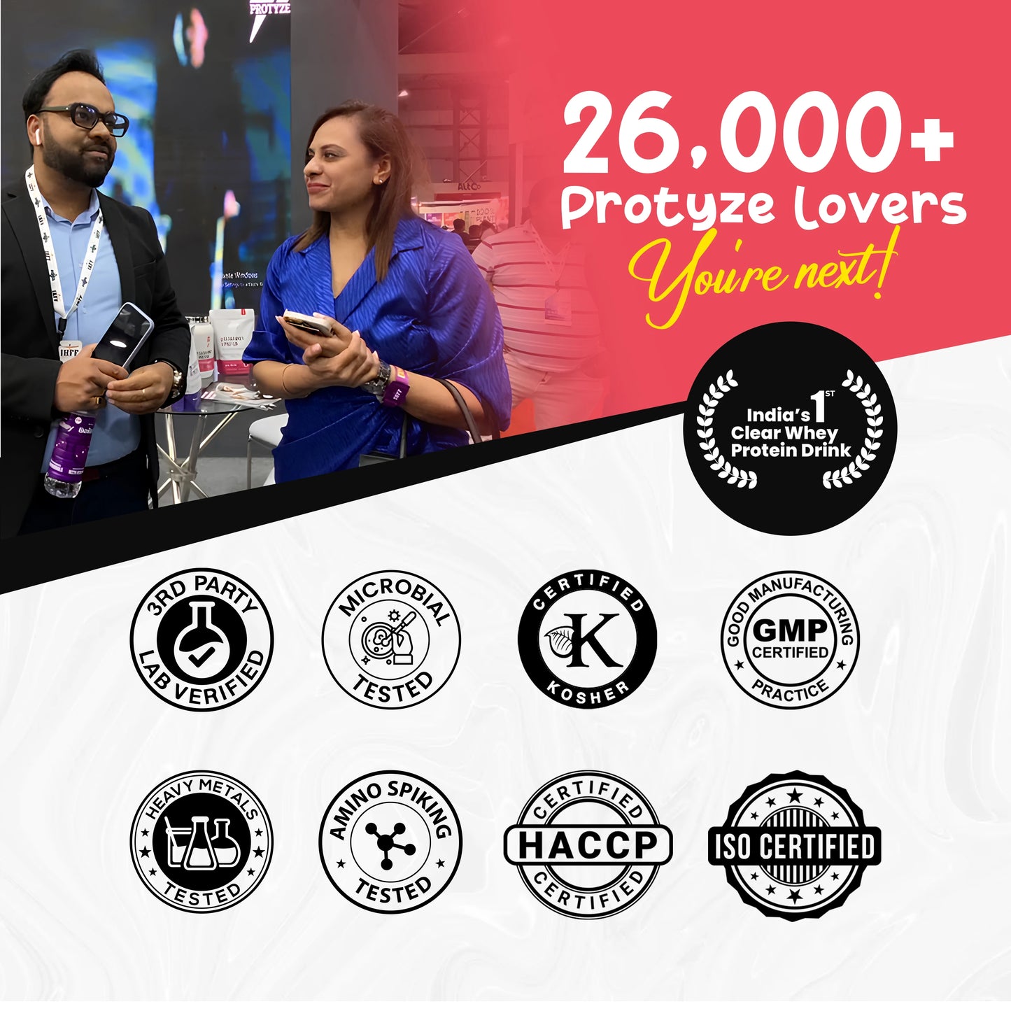 Protyze Clear Protein Diet 30 Serving Pouch + Hydra Assorted Pack Of 6 + Shaker Combo