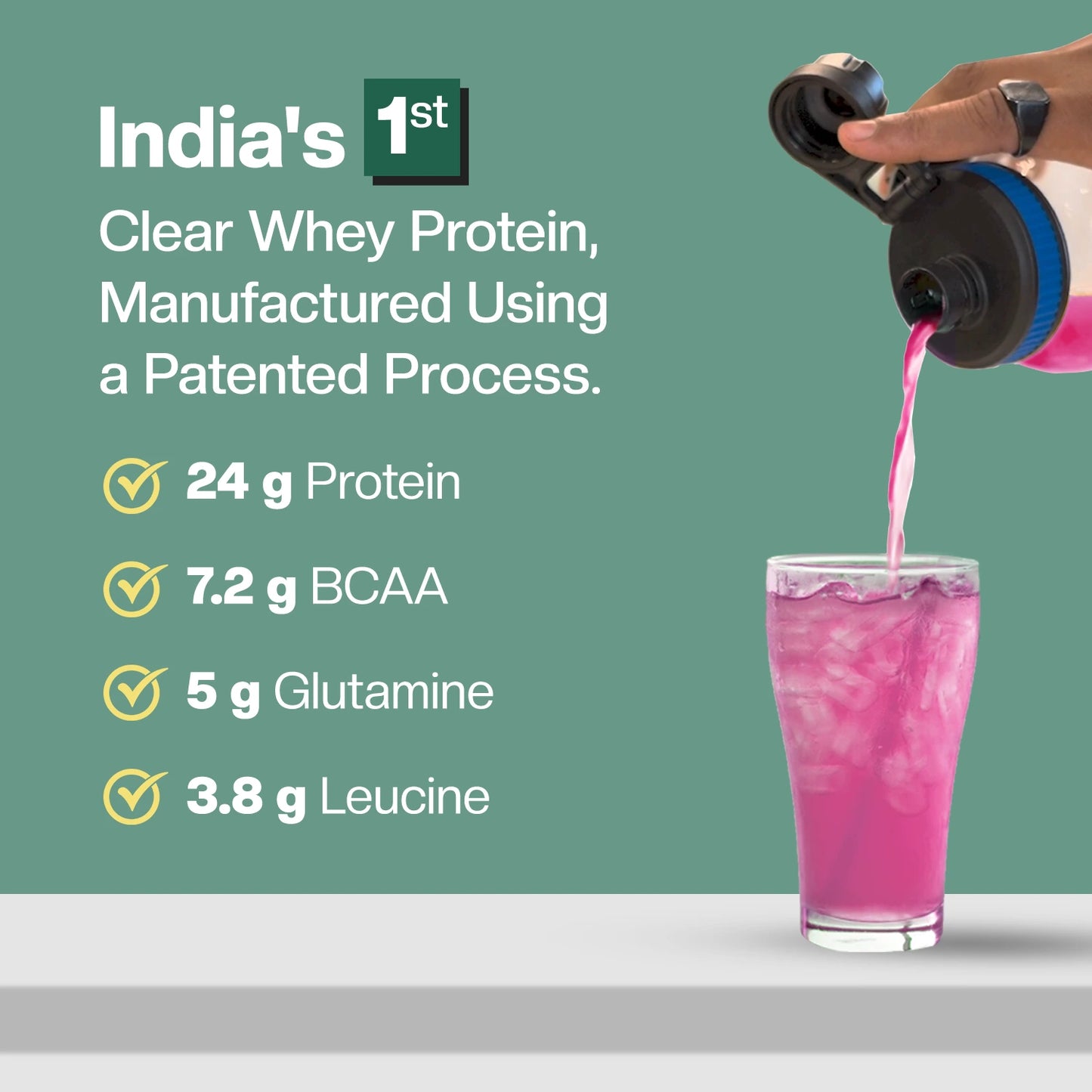 Anytime Clear Whey Protein Isolate, Royal Rose (15 Servings)