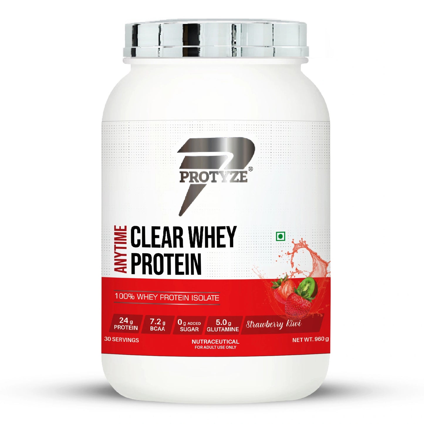 Anytime Clear Whey Protein, Strawberry Kiwi (30 Servings)